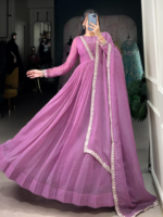 Anarkali Three Piece