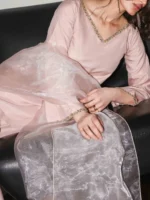 Peach Luxury Three Piece - Image 3